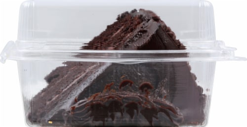 Harris Teeter™ Fresh Foods Market Double Chocolate Cake Slice Perspective: left