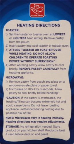 Harris Teeter Blueberry Toaster Pastries Perspective: left