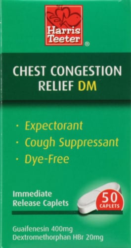 Harris Teeter® Chest Congestion Relief DM Immediate Release Caplets Perspective: left