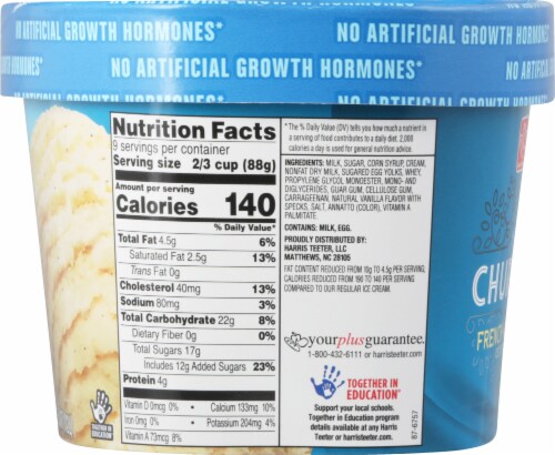 Harris Teeter™ Half the Fat Churned French Vanilla Ice Cream Perspective: left