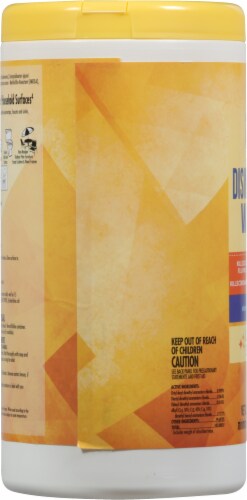 Harris Teeter Lemon Scent Disinfecting Wipes Perspective: left