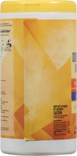 Harris Teeter Lemon Scent Disinfecting Wipes Perspective: left