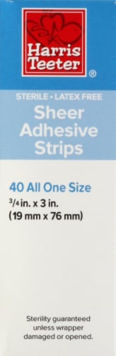 Harris Teeter® Latex-Free Sheer Adhesive Strips Perspective: left
