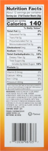 Harris Teeter Lowfat Honey Graham Crackers Perspective: left