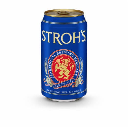 Stroh's® Classic Lager Beer Perspective: left