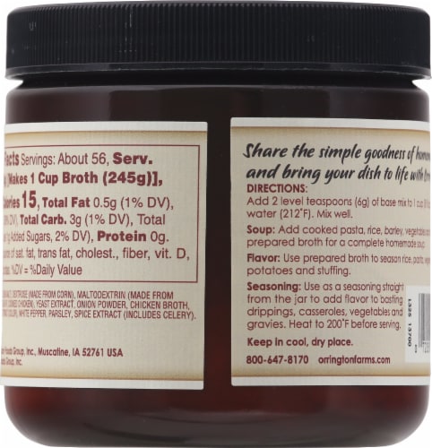 Orrington Farms® Chicken Broth Base & Seasoning Perspective: left