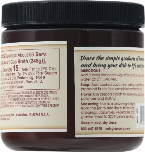 Orrington Farms® Beef Broth Base & Seasoning Perspective: left