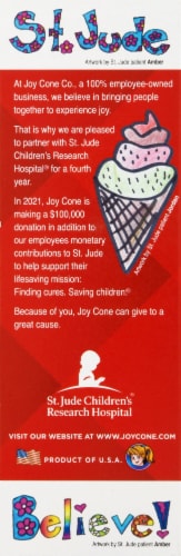 Joy Chocolate Chip Cookie Ice Cream Cones Perspective: left