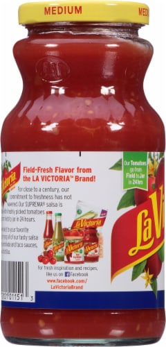 La Victoria Medium Suprema Salsa Perspective: left