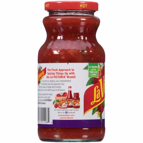 La Victoria® Hot Ranchera Salsa Perspective: left