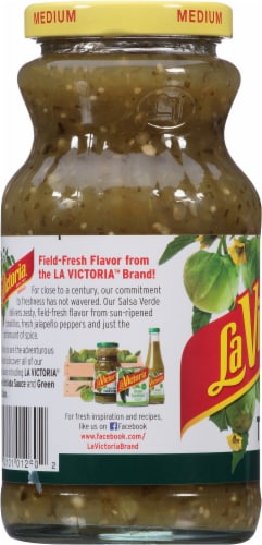La Victoria Medium Thick 'n Chunky Salsa Verde Perspective: left
