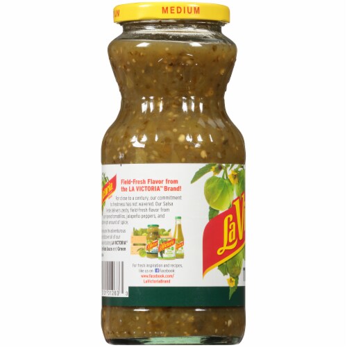La Victoria Medium Thick 'N Chunky Salsa Verde Perspective: left