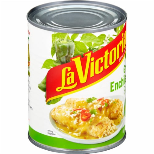 La Victoria Mild Green Enchilada Sauce Perspective: left