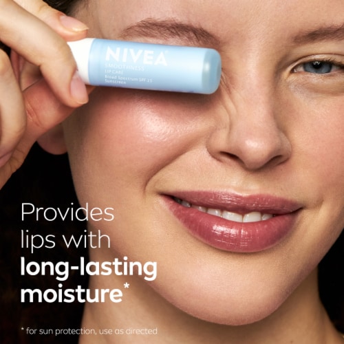 NIVEA Smoothness Lip Care SPF 15 Lip Balm Stick Perspective: left