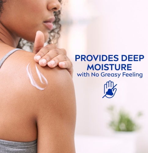 NIVEA Vanilla and Almond Oil Infused Body Lotion - Pump Bottle Perspective: left
