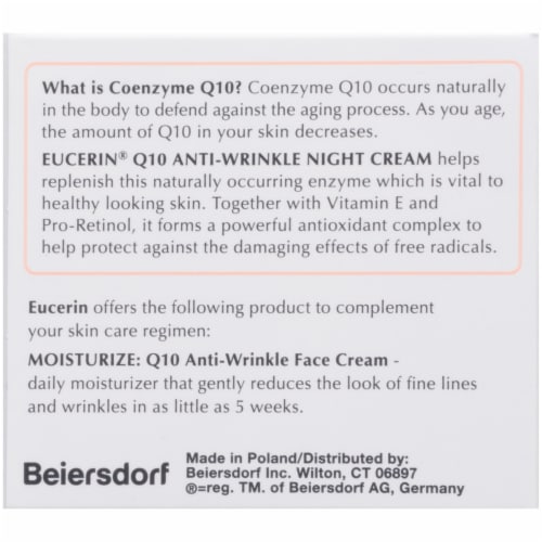 Eucerin® Q10 Anti-Wrinkle Pro-Retinol Night Cream Perspective: left