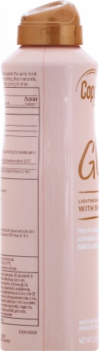 Coppertone Glow with Shimmer Sunscreen Spray SPF 50 Perspective: left