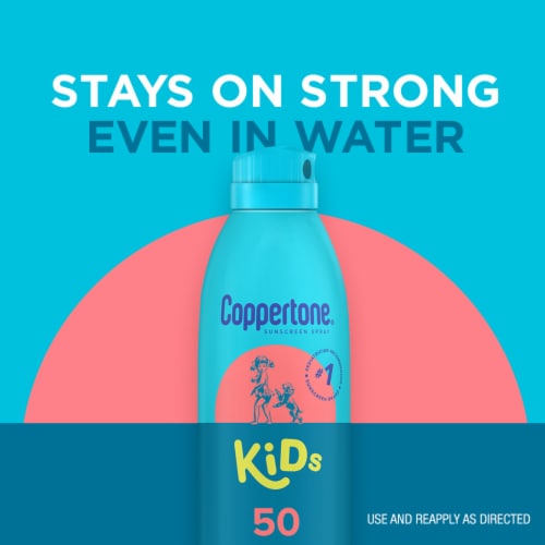 Coppertone Kids Sunscreen Spray, Spf 50 Sunscreen For Kids, Water Resistant Perspective: left