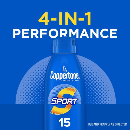 Coppertone® Sport Continuous Sunscreen Spray SPF 15 Perspective: left