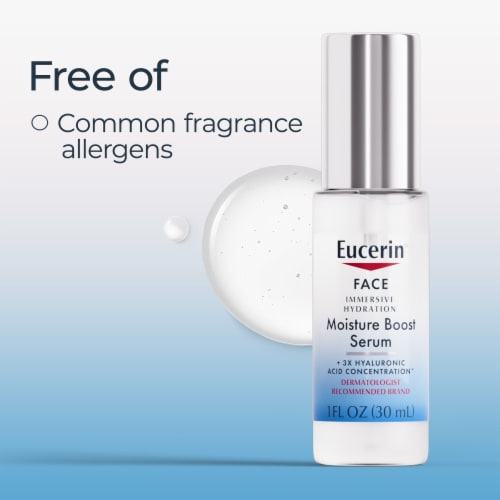 Eucerin Face Immersive Hydration Moisture Boost Face Serum With Hyaluronic Acid Perspective: left