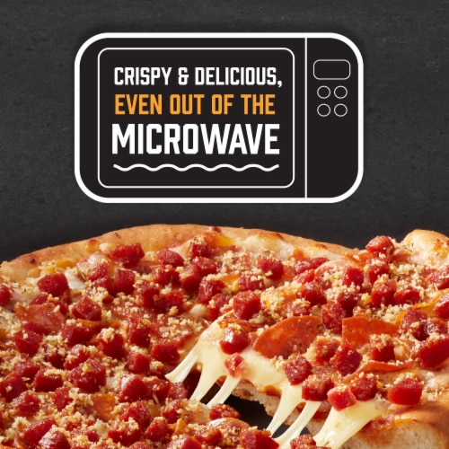 Red Baron Deep Dish XL Ultimate Pepperoni Frozen Pizza Perspective: left