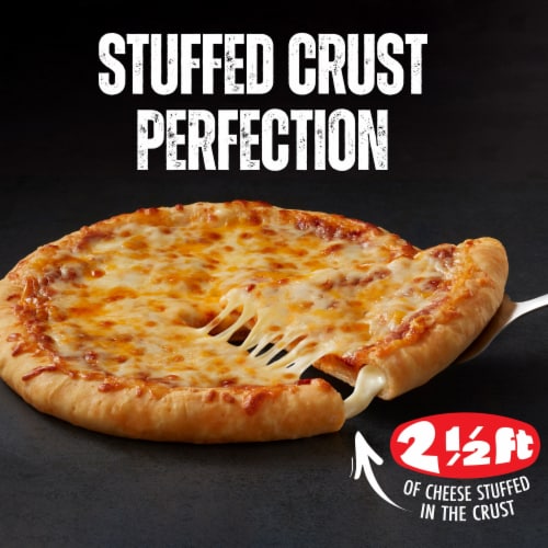 Red Baron Four Cheese Stuffed Crust Frozen Pizza Perspective: left