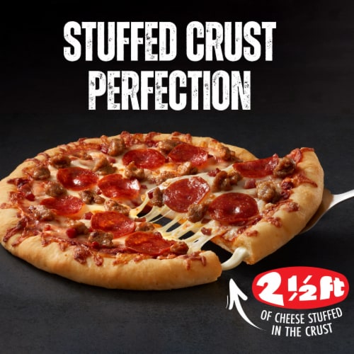 Red Baron Meat Trio Stuffed Crust Frozen Pizza Perspective: left