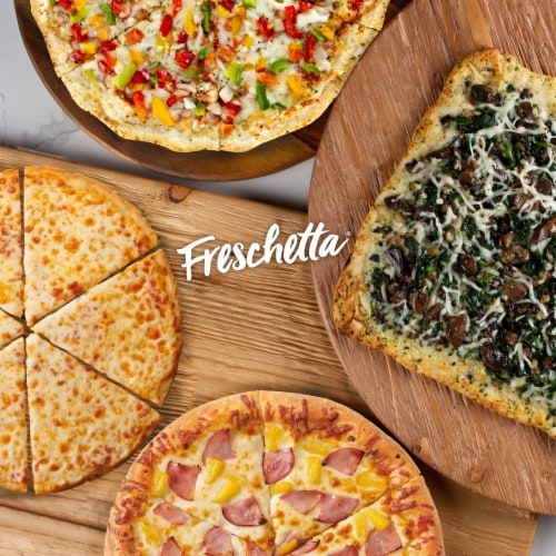 Freschetta Four Cheese Medley Naturally Rising Crust Frozen Pizza Perspective: left