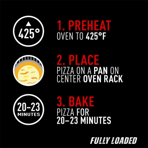 Red Baron Frozen Pizza Fully Loaded Five Cheese Perspective: left