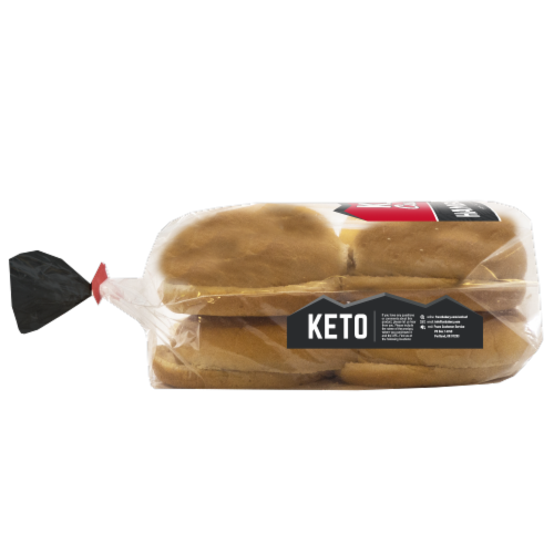 Keto Culture Hamburger Buns Perspective: left