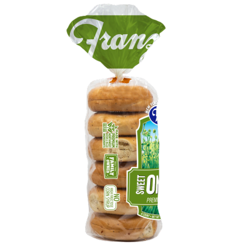 Franz® New York Bagel Boys® Sweet Onion Premium Bagels Perspective: left