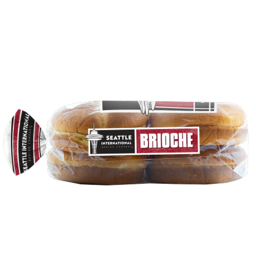 Seattle International® Brioche Buns Perspective: left