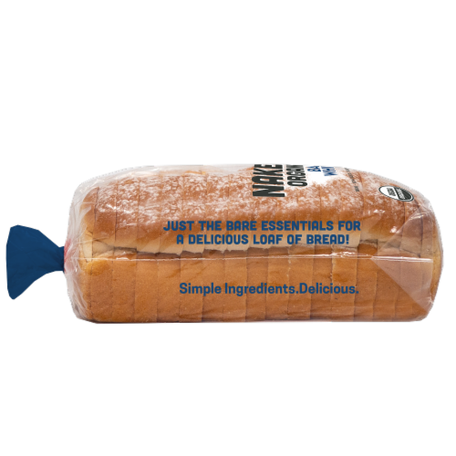 Naked Bread® Organic Bare White Bread Perspective: left