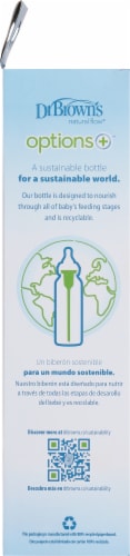 Dr. Brown's Natural Flow Options™ Anti-Colic Baby Bottle Perspective: left