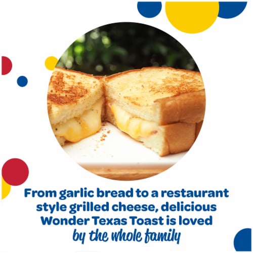 Wonder Bread Texas Toast, Thick Sliced White Bread, 20 oz Loaf Perspective: left