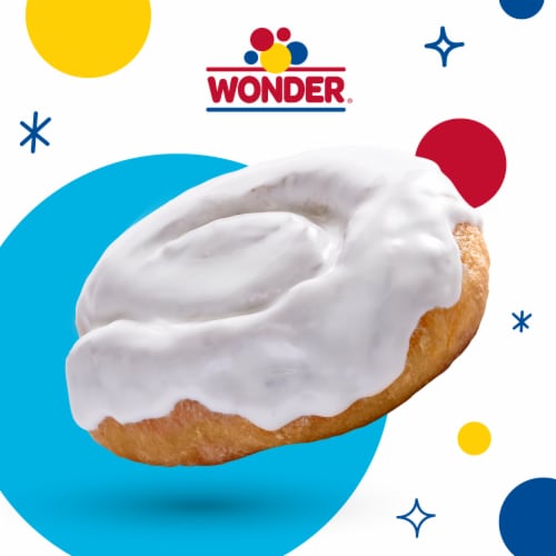 Wonder Iced Honey Buns, Individually Wrapped Iced Pastry Snacks Perspective: left
