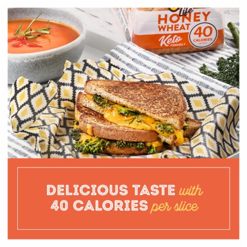 Nature's Own Life Honey Wheat Bread Perspective: left