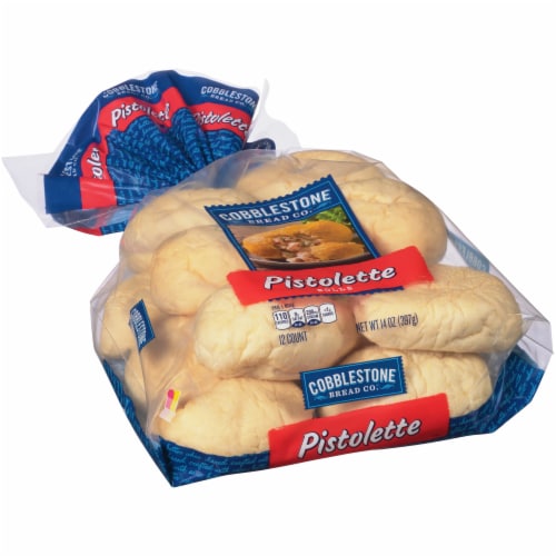 Cobblestone Bread Co.™ Pistolettes French Style Rolls Perspective: left