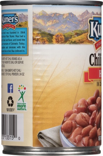 Kuner's Hot Chili Beans in Spicy Chili Sauce Perspective: left