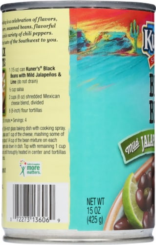 Kuner's® Southwest Black Beans with Mild Jalapeño & Lime Perspective: left