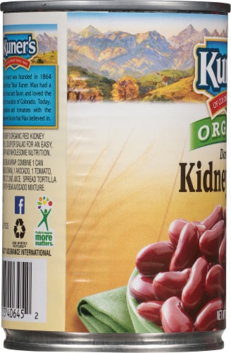 Kuner's Organic Red Kidney Beans Perspective: left