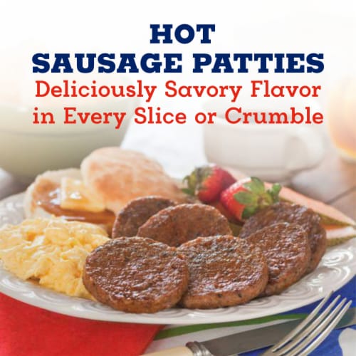 Odom's Tennessee Pride Hot Sausage Patties Perspective: left