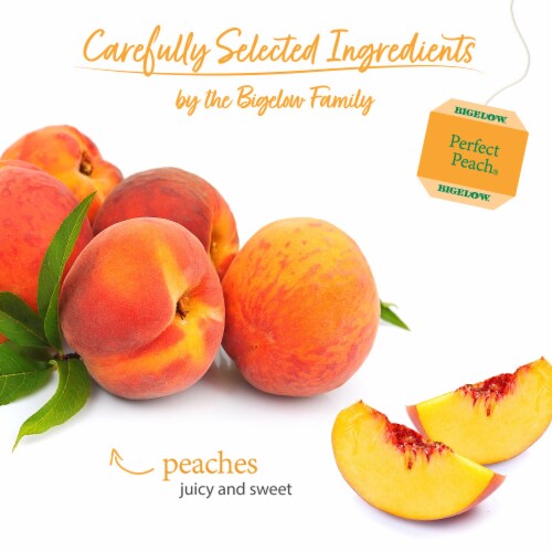 Bigelow® Perfect Peach® Herbal Tea Bags Perspective: left