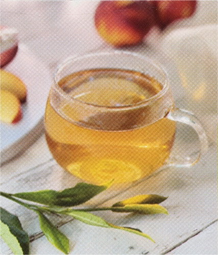Bigelow Green Tea with Peach Tea Bags Perspective: left