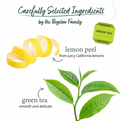 Bigelow® Green Tea with Lemon Tea Bags Perspective: left