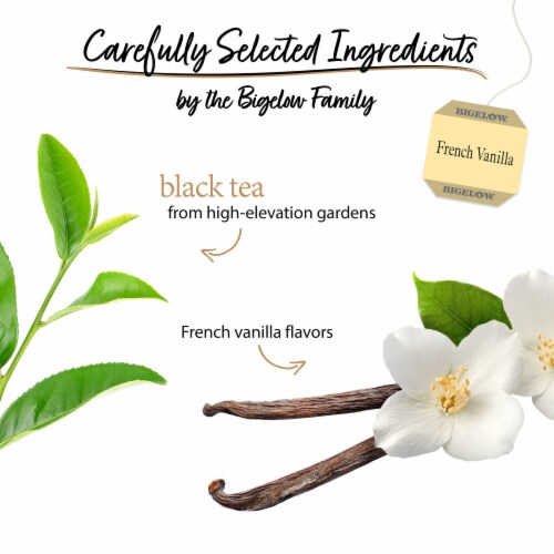 Bigelow French Vanilla Black Tea Bags Perspective: left