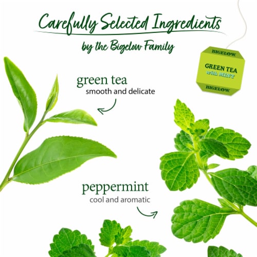 Bigelow® Green Tea with Mint Tea Bags Perspective: left