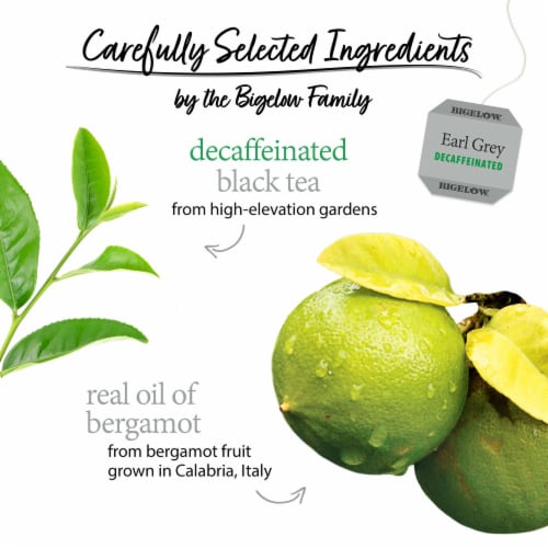 Bigelow® Earl Grey Decaffeinated Black Tea Perspective: left