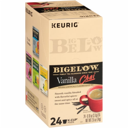 Bigelow® Vanilla Chai Black Tea K-Cup® Pods Perspective: left