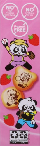 Meiji® Hello Panda Straberry Creme Filled Cookie Perspective: left
